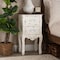 Baxton Studio Levron Traditional Two-Tone Walnut Brown and Antique White Finished Wood 2-Drawer Nightstand 194-11954-ZORO - alternate 1